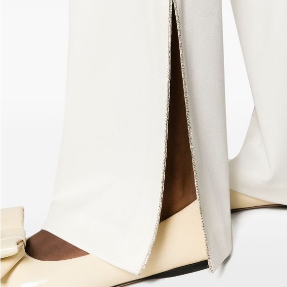 alice + olivia Lara satin-twill trousers - Picture 3 of 5